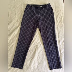 Scotch & Soda Dark Blue Grid Trousers
